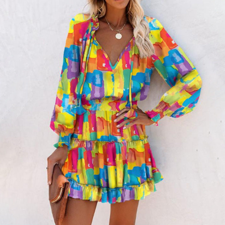 Women’s Bold Floral Dress | Mini