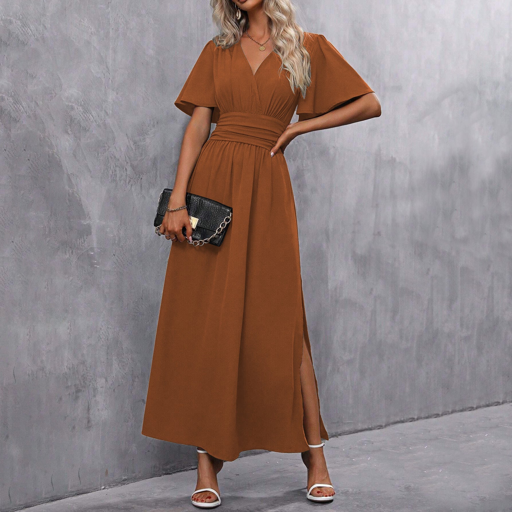 Women’s Flared Sleeve Dress | Maxi