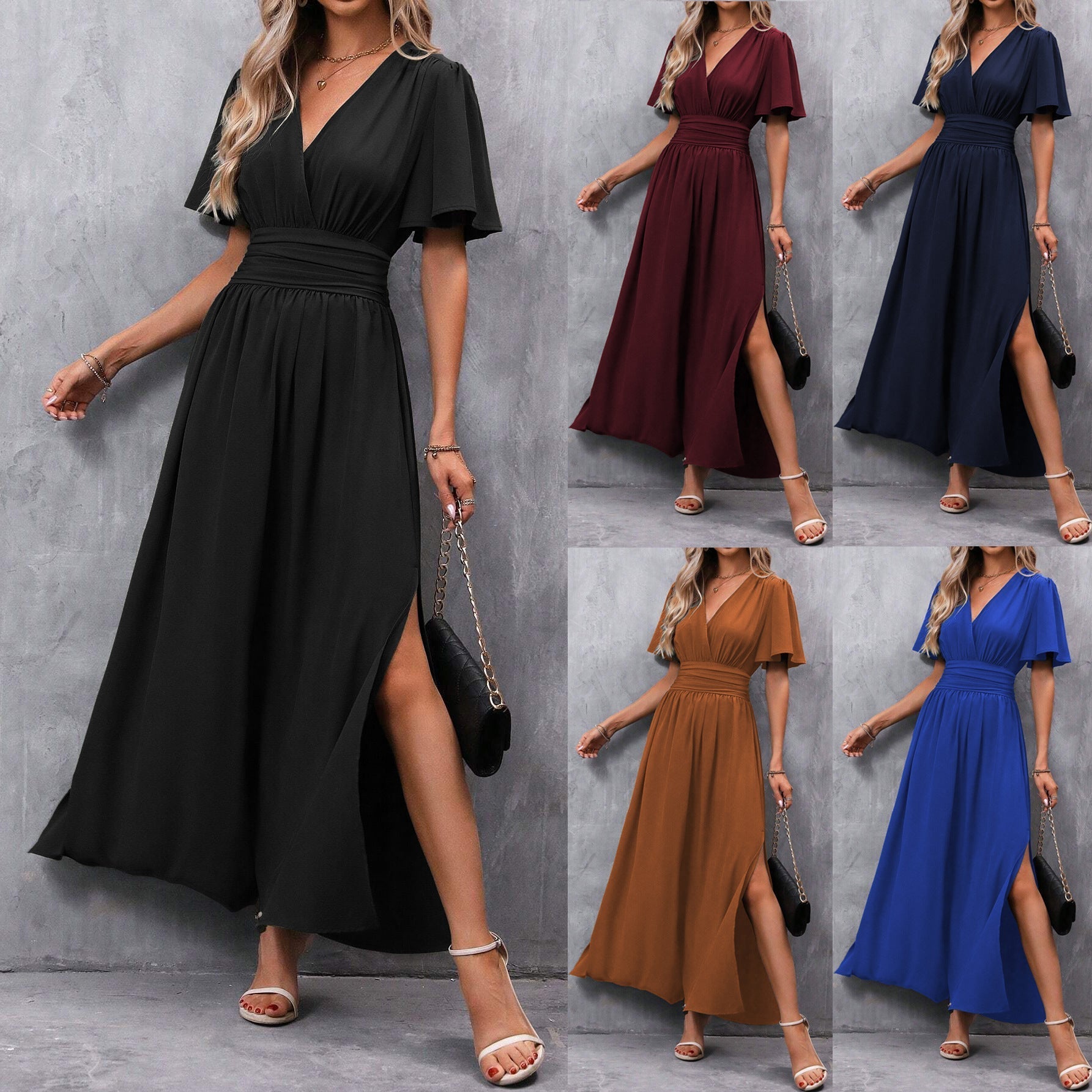 Women’s Flared Sleeve Dress | Maxi