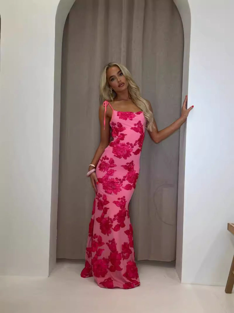 Women’s Tie Strap Dress | Maxi