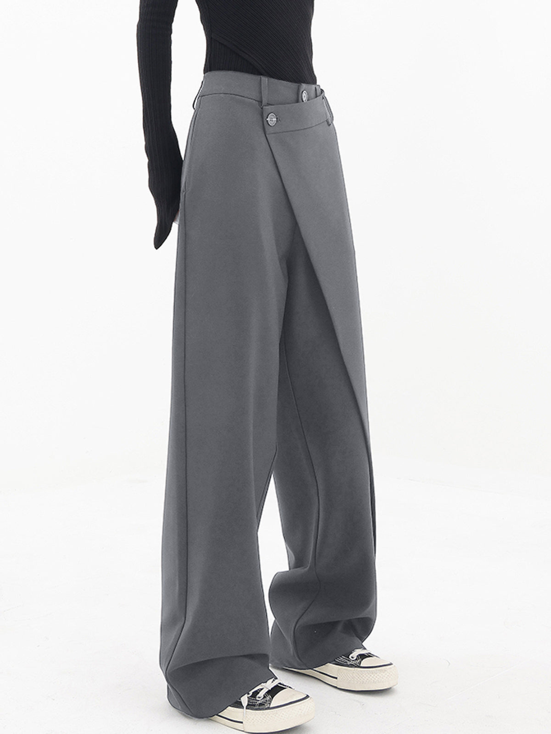 Women's Baggy Trousers with Relaxed Fit and Versatile Style