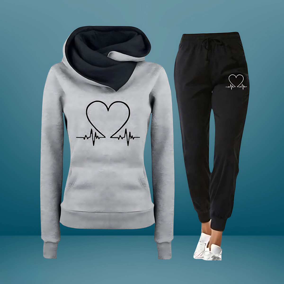 Women's Two-Piece Set with Soft Fabric and Relaxed Fit
