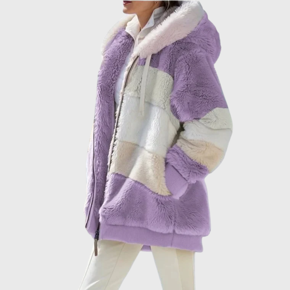 Women's Winter Jacket with Insulated Lining and Adjustable Hood