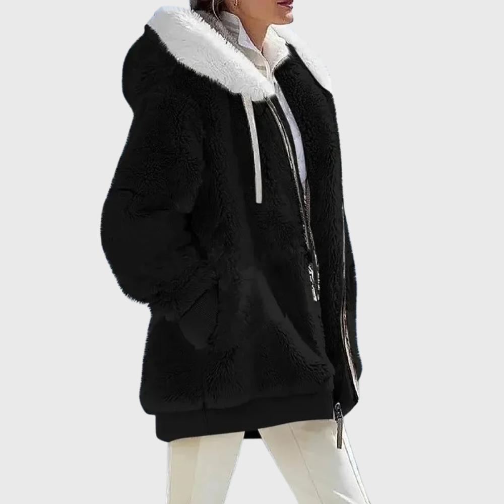 Women's Winter Jacket with Insulated Lining and Adjustable Hood