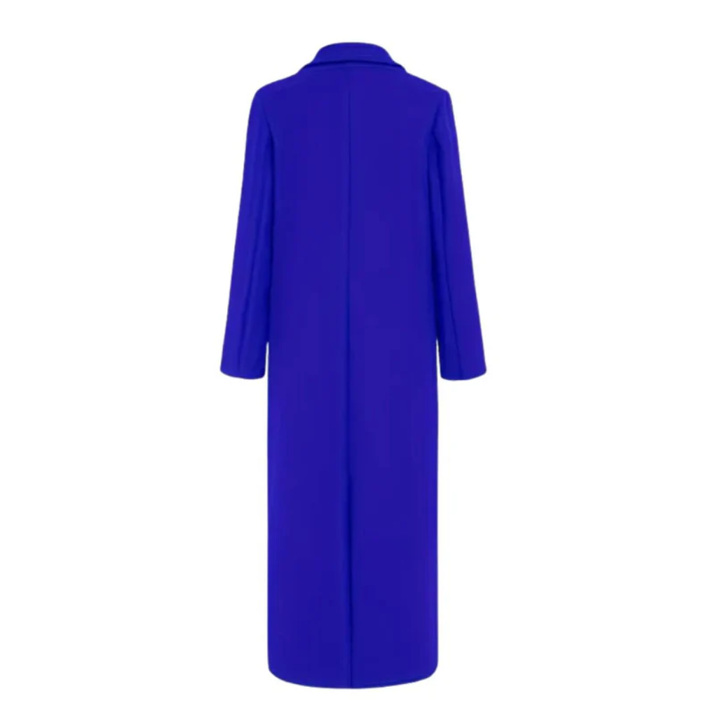 Women's Winter Trench Coat with Longline Design and Warmth