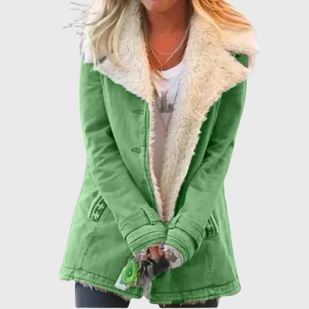 Women's Winter Coat with Insulated Lining and Hood