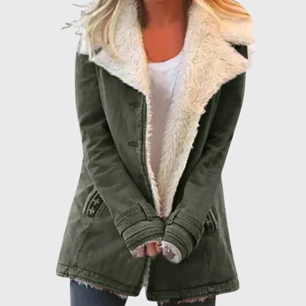 Women's Winter Coat with Insulated Lining and Hood