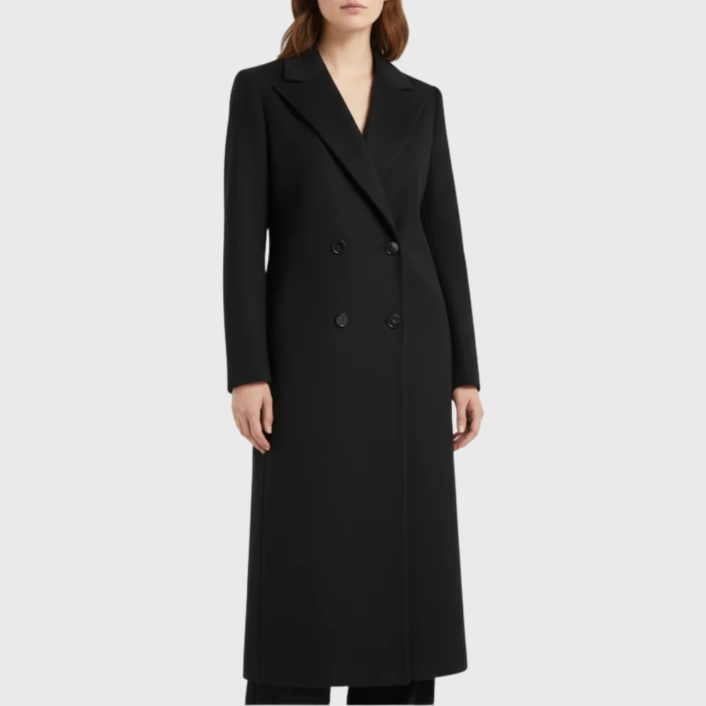 Women's Winter Trench Coat with Longline Design and Warmth