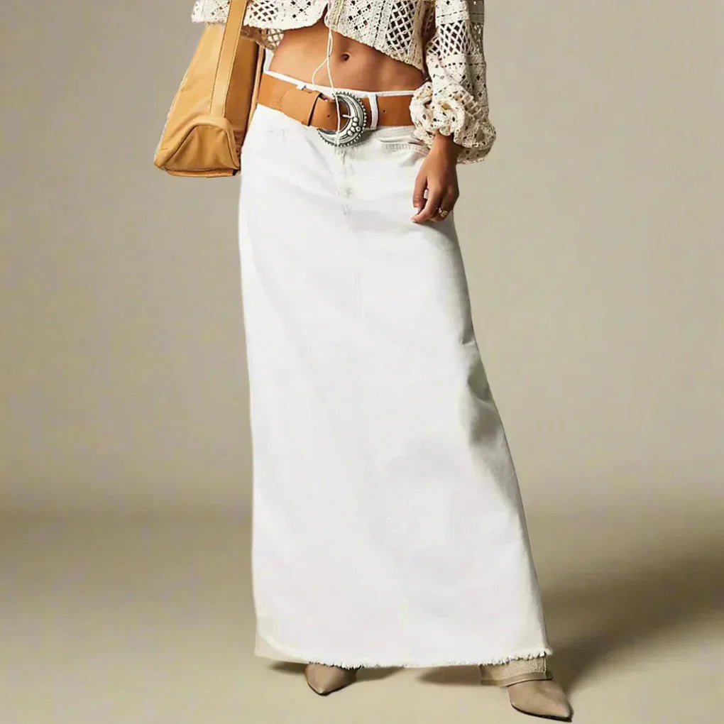 Women’s Straight Silhouette Skirt | High-Waist