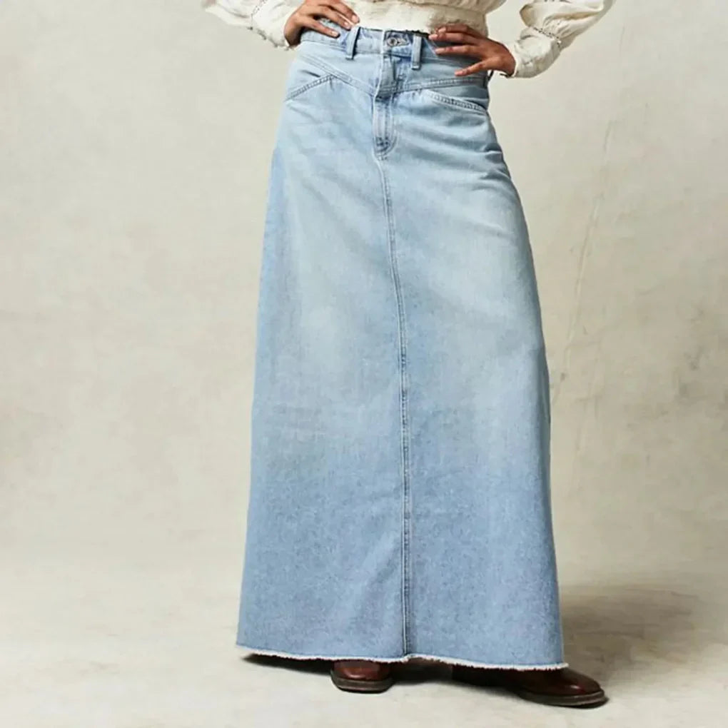 Women’s Straight Silhouette Skirt | High-Waist