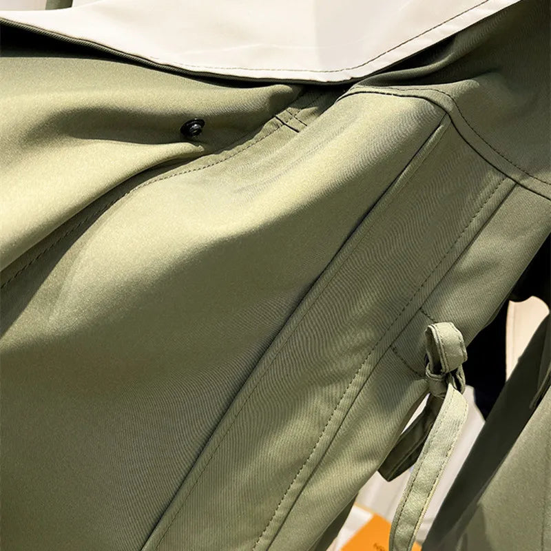 Women's Lightweight Windbreaker Jacket with Water-Resistant Fabric and Adjustable Hood