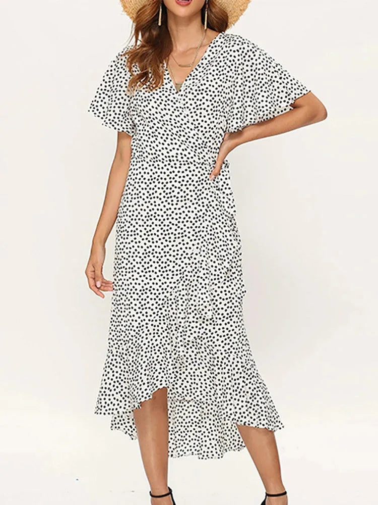 Women's Long Summer Dress with Sleeveless Design and Flowing Silhouette