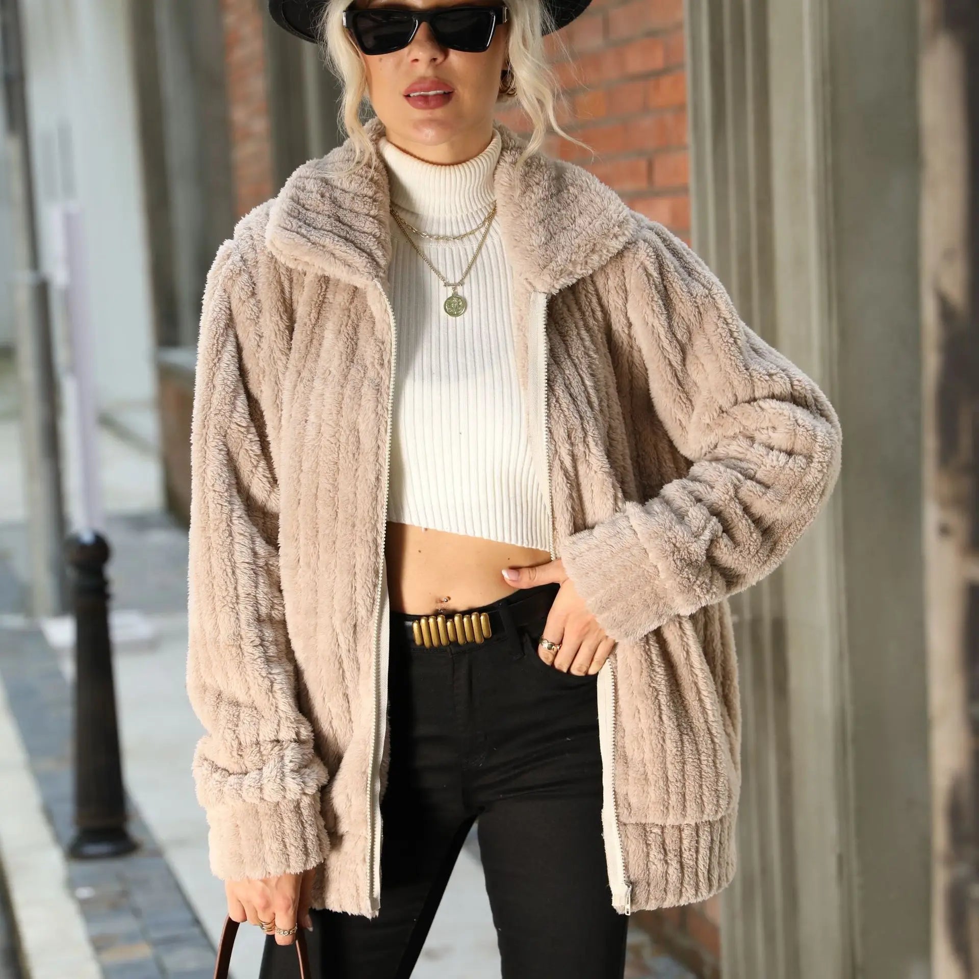 Women's Jacket with Tailored Fit and Versatile Style