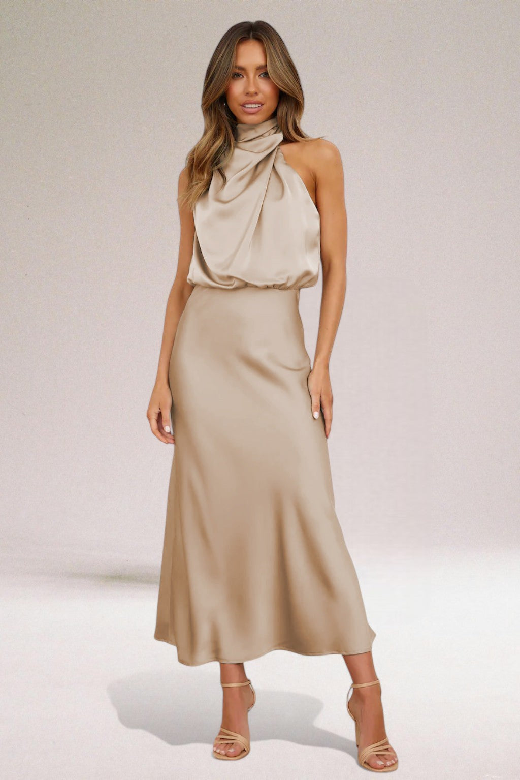 Women’s Halter Neck Dress | Midi