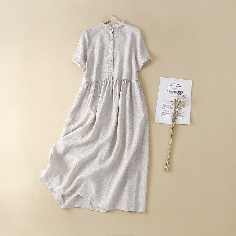 Women’s Collared Button Front Dress | Midi
