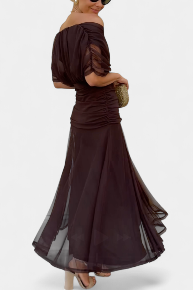 Women’s Floral Pattern Dress with V-Neck | Maxi