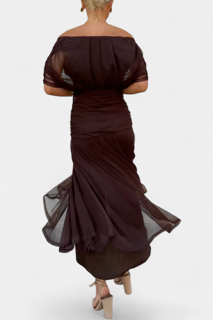 Women’s Floral Pattern Dress with V-Neck | Maxi