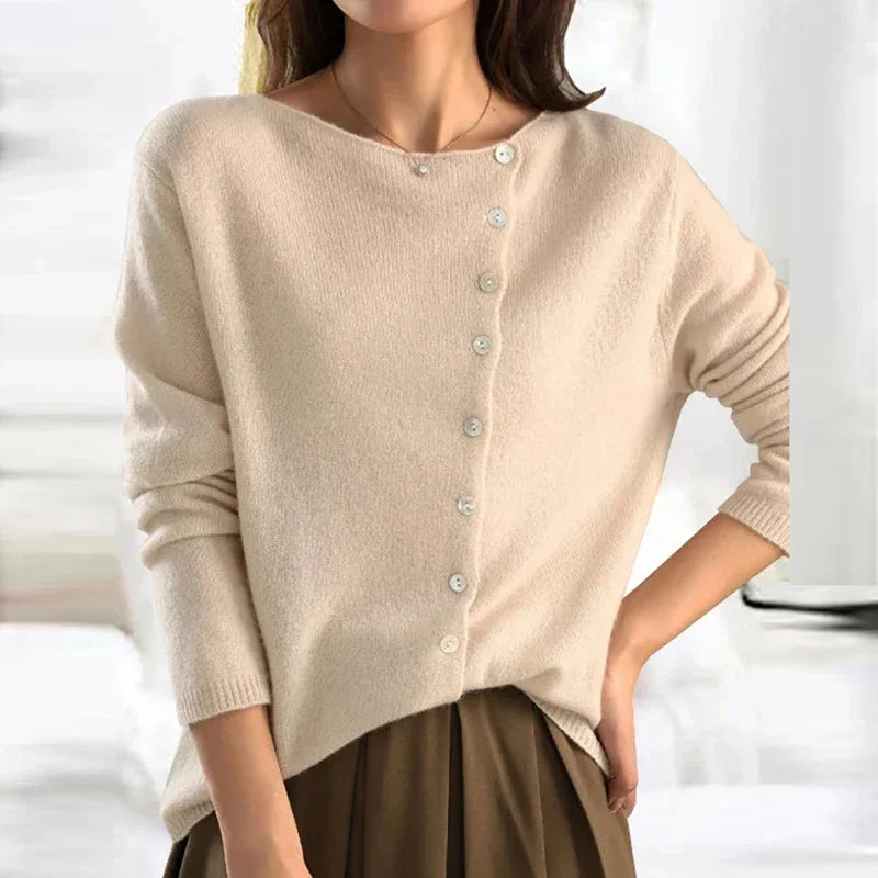 Women’s Button Front Cardigan | Gray Color
