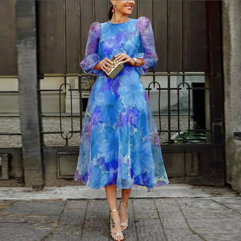 Women’s Floral Pattern Dress | Midi