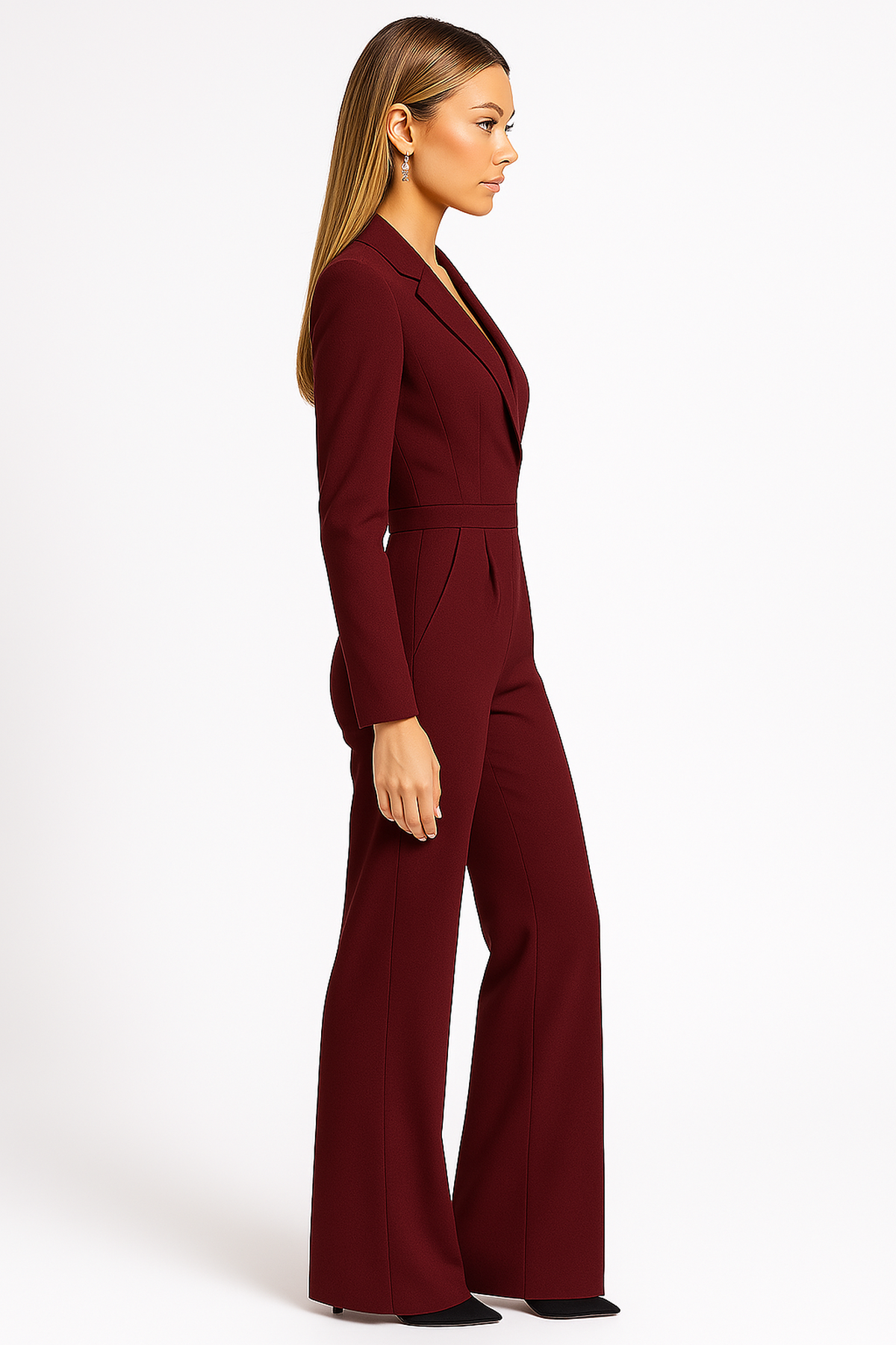 Women’s Long Sleeve Jumpsuit | Wrap Design