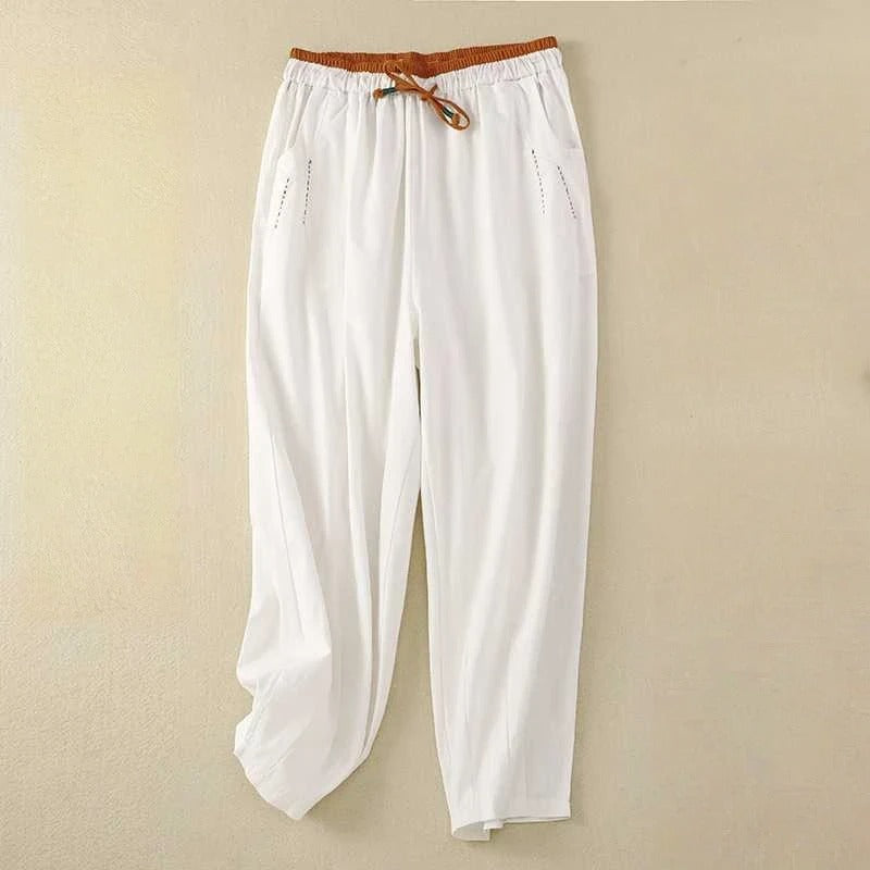 Women's Summer Trousers with Relaxed Fit and Lightweight Fabric