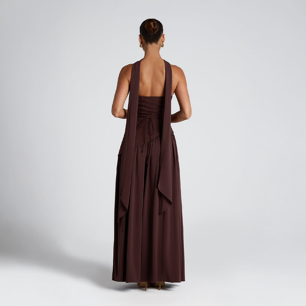Women’s Strapless Asymmetrical Dress | Maxi
