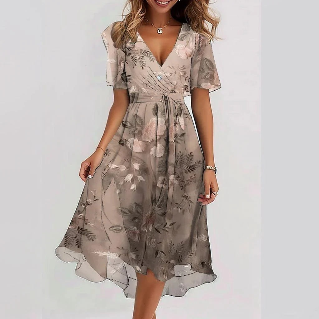 Women’s Floral Pattern Dress | Midi
