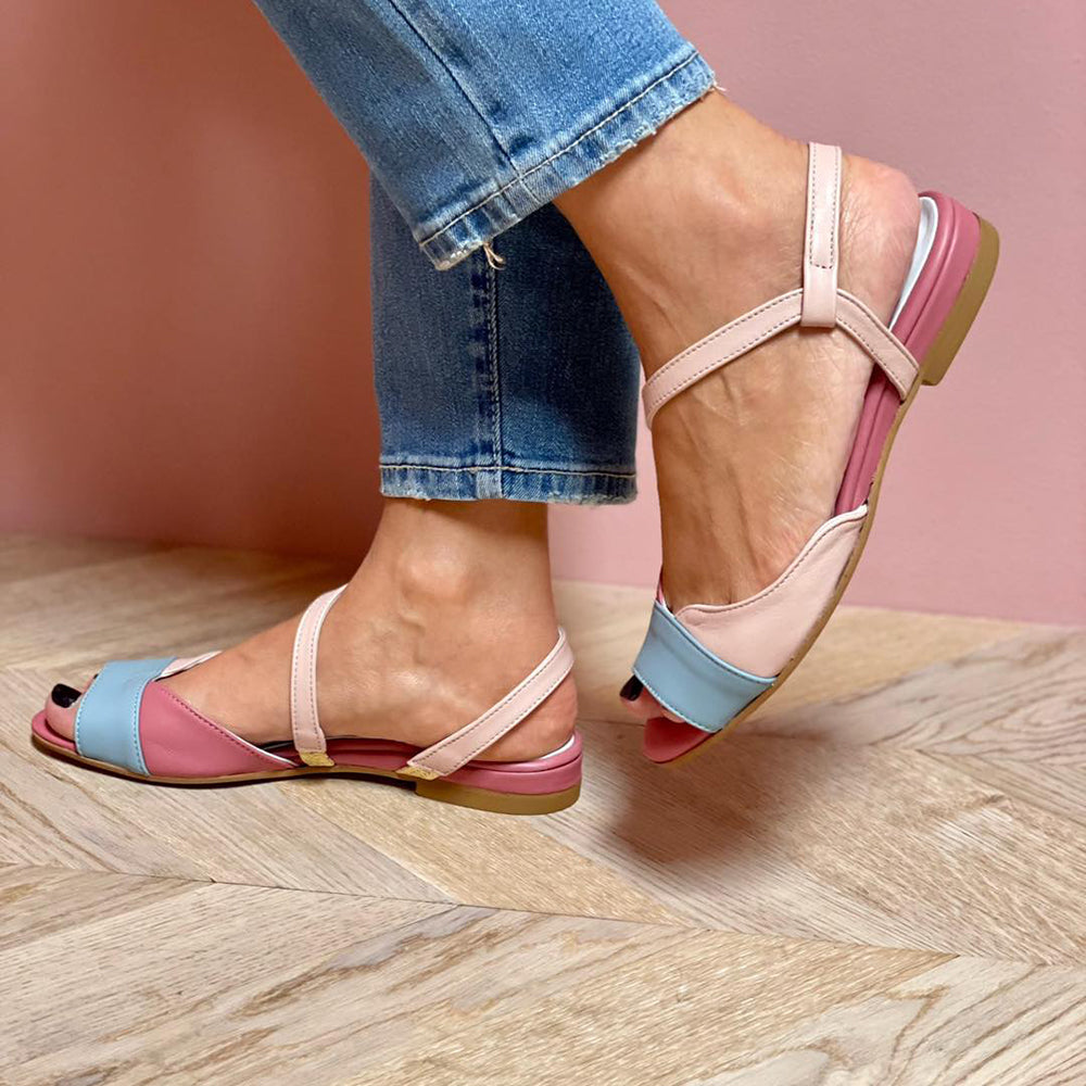Ophelia | Women's Low Heel Flat Sandals for Walking
