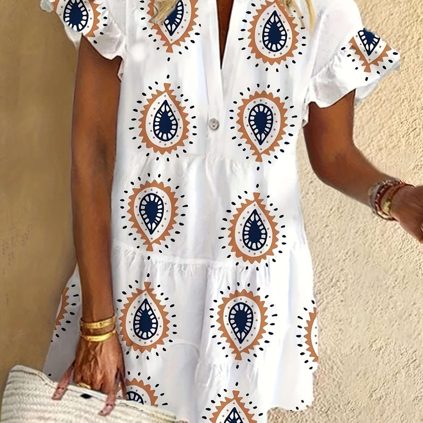 Women's Midi Dress with Flowing Draped Design and Versatile Style