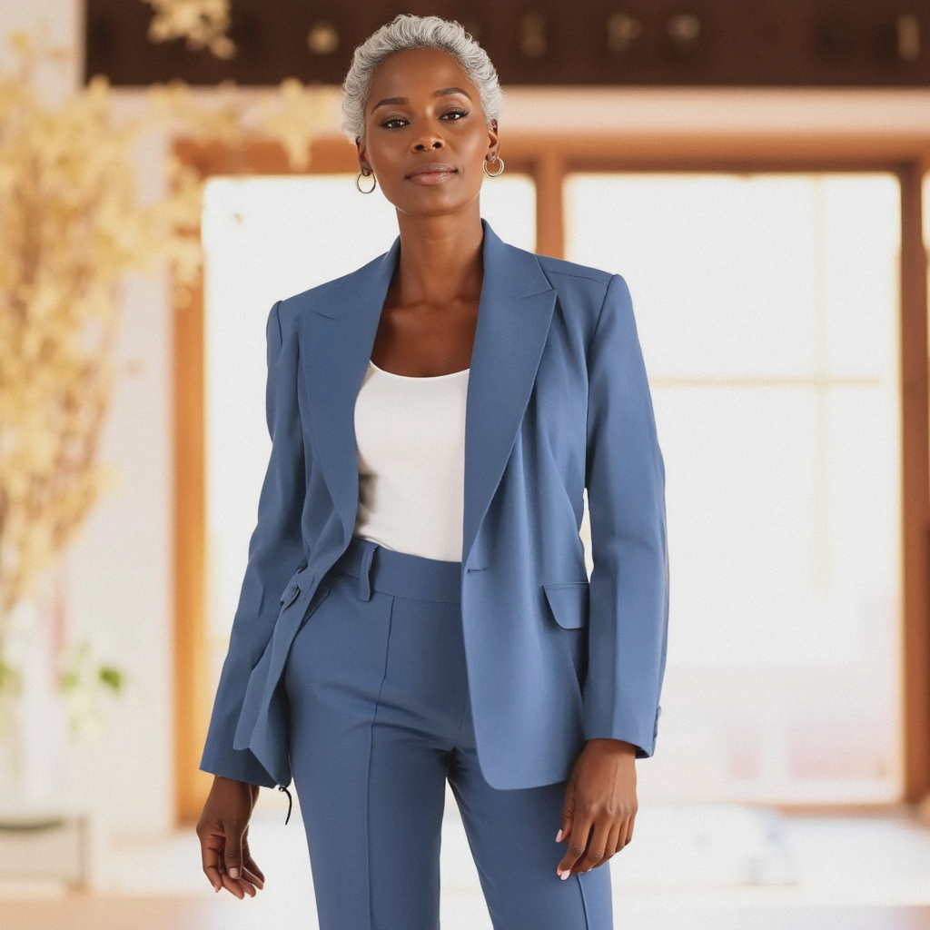 Women’s Two-Piece Suit with Pockets | Clean Design
