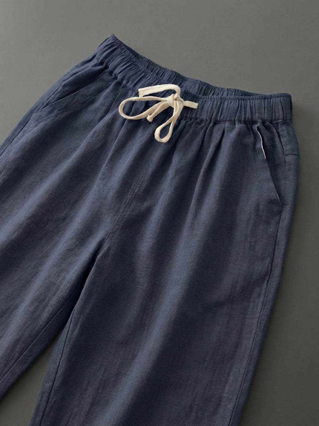 Women's Drawstring Straight-Leg Trousers with Adjustable Waist and Versatile Fit