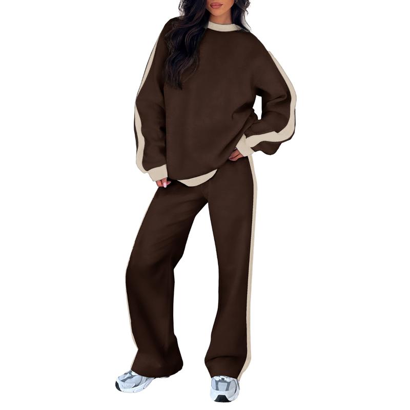 Women's Sweatshirt Set with Relaxed Fit and Soft Fabric