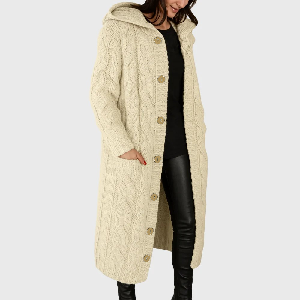 Women's Cozy Outerwear Coat with Warmth and Functional Pockets
