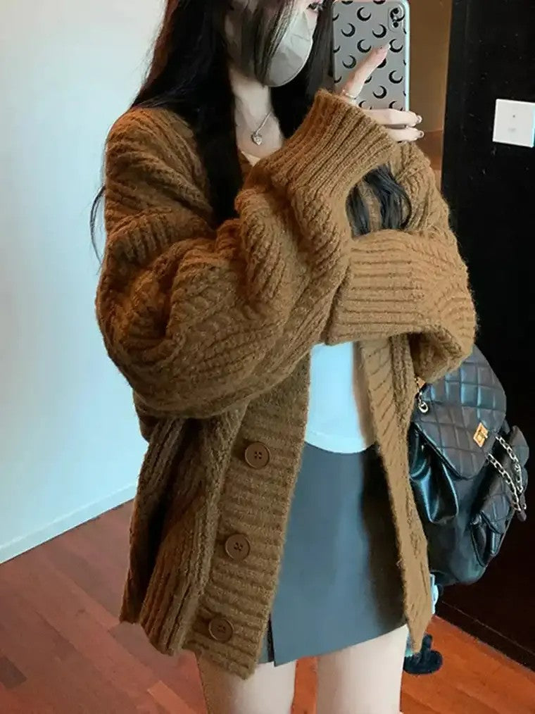 Women’s V Neck Cardigan | Button Front Closure