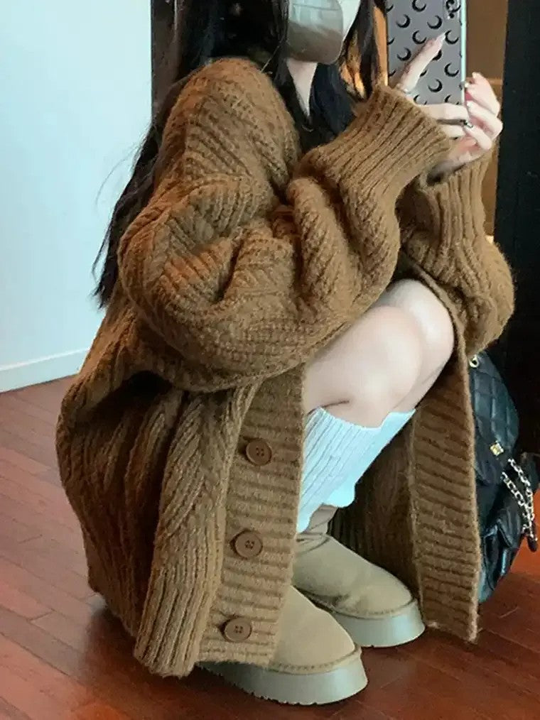 Women’s V Neck Cardigan | Button Front Closure