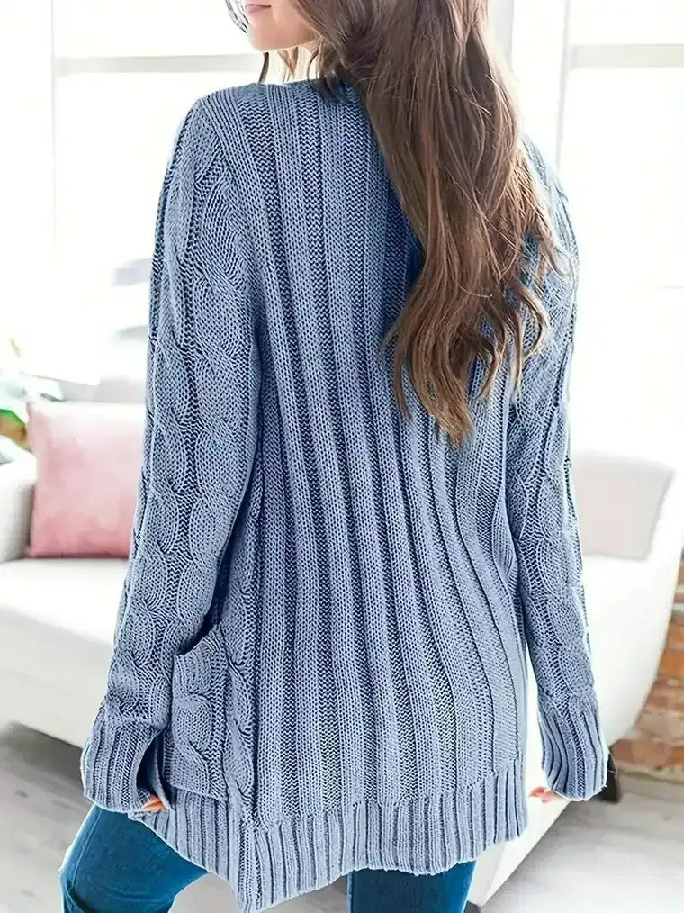 Women’s Cable Knit Cardigan | Button Closure