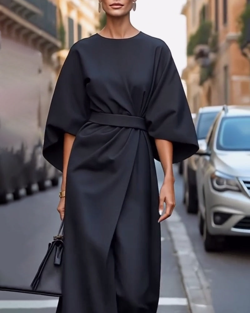 Women’s Lantern Sleeve Dress | Midi