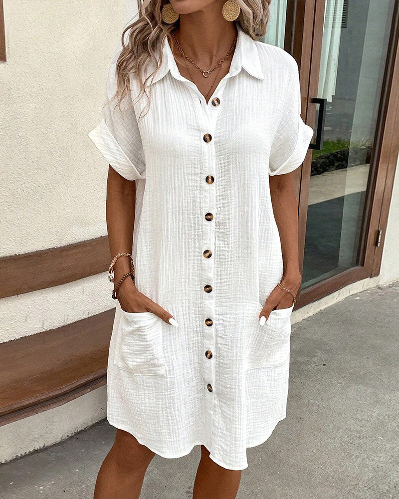 Women's Summer Dress with Relaxed Fit and Lightweight Fabric