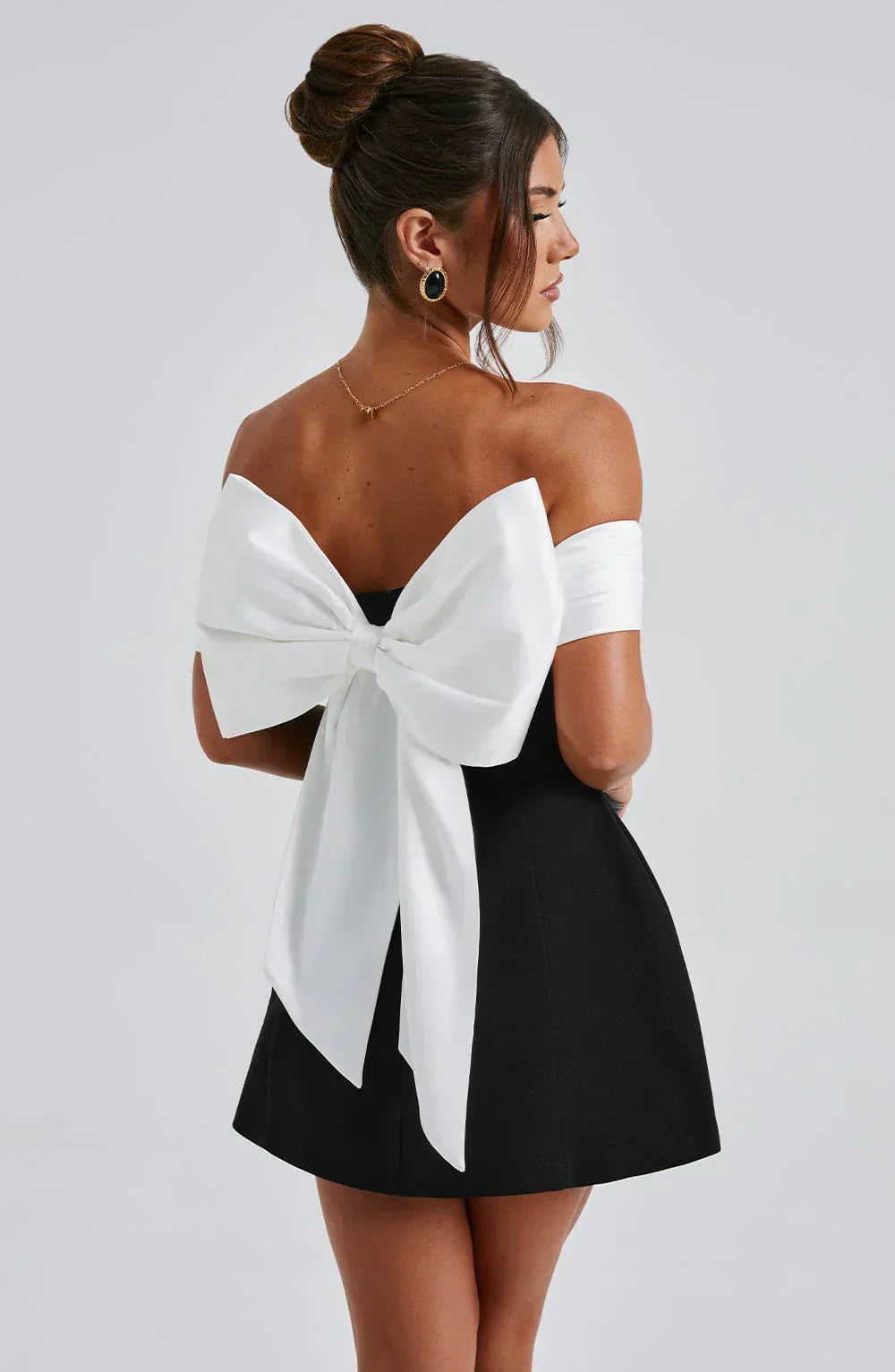 Women’s Mini Dress with Bow Detail | Clean Design