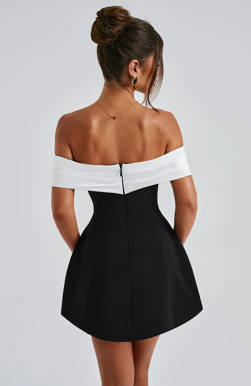 Women’s Mini Dress with Bow Detail | Clean Design