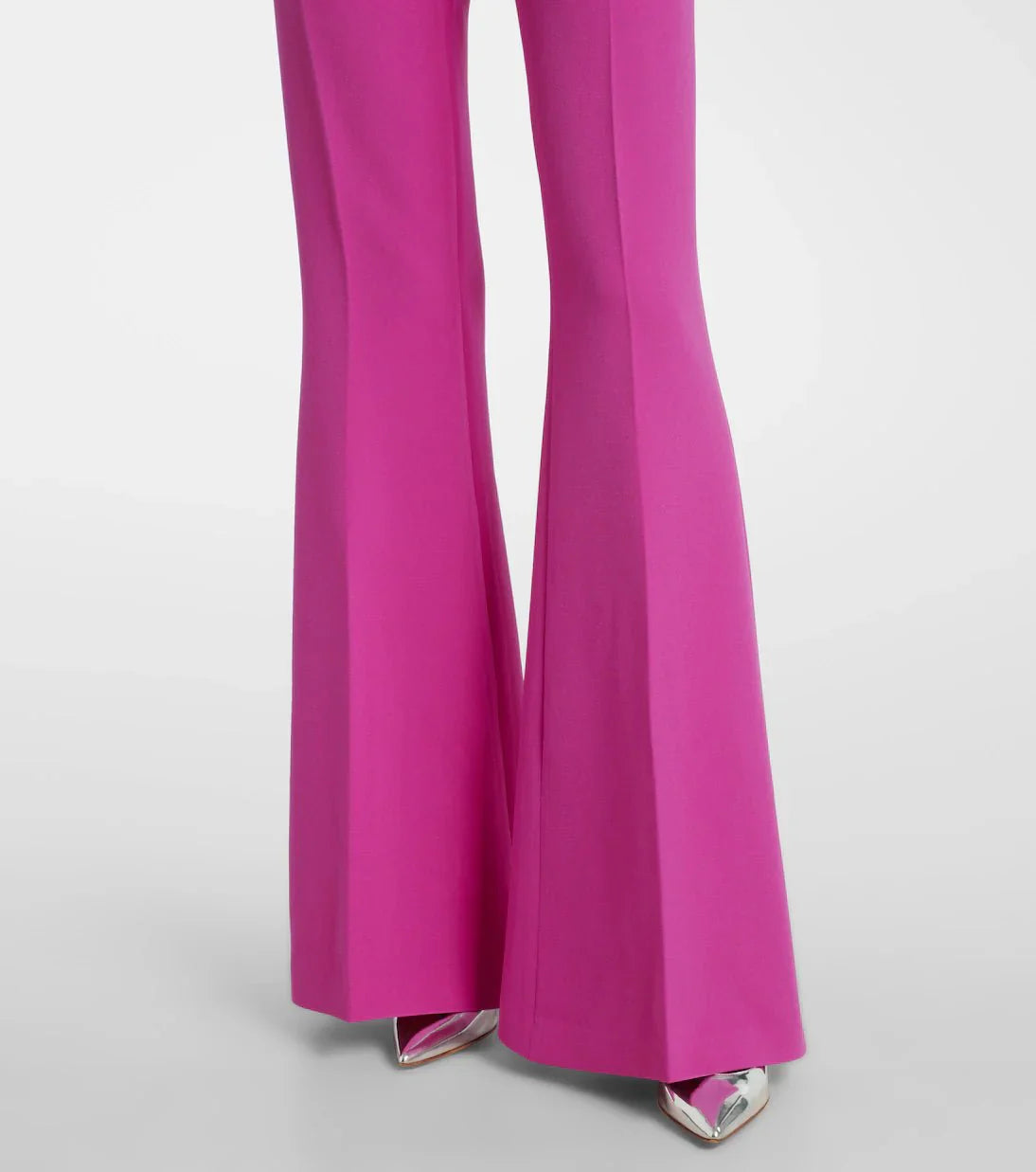 Women's Double-Breasted V-Neck Blazer and Wide-Leg Pants Dressy Set | Two-Piece