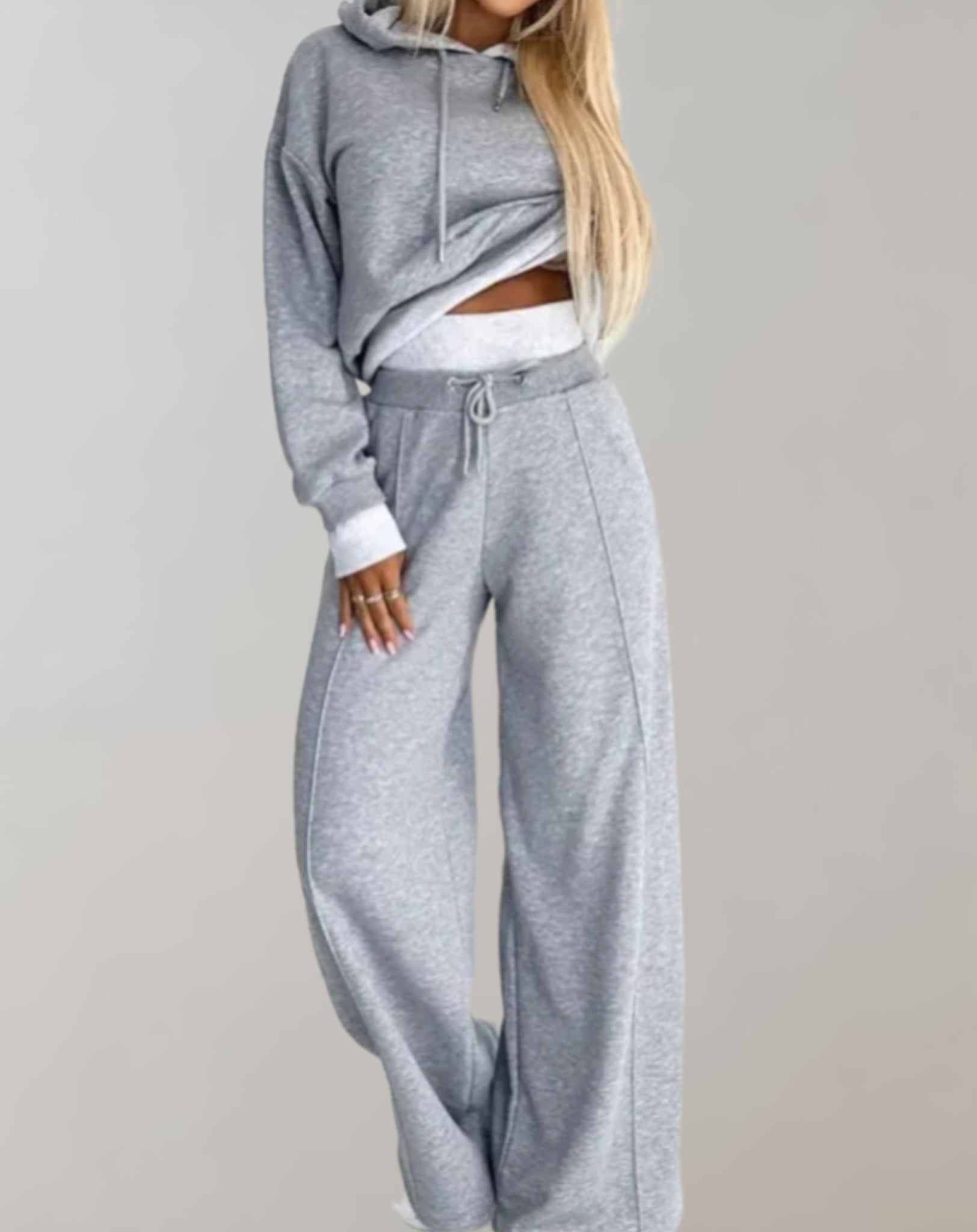 Women’s Sweater and Wide Pants Set | Two-Piece