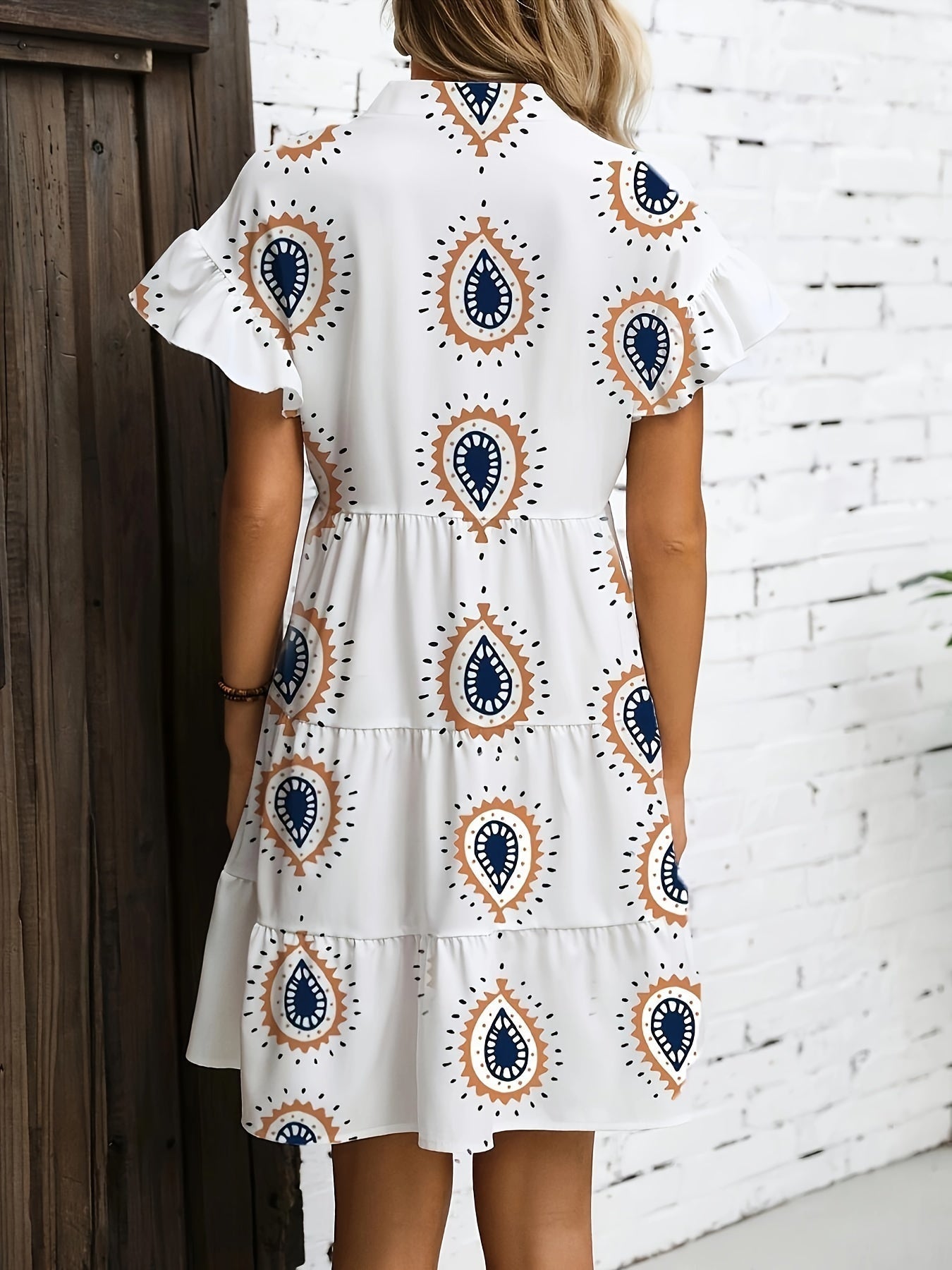 Women's Midi Dress with Flowing Draped Design and Versatile Style
