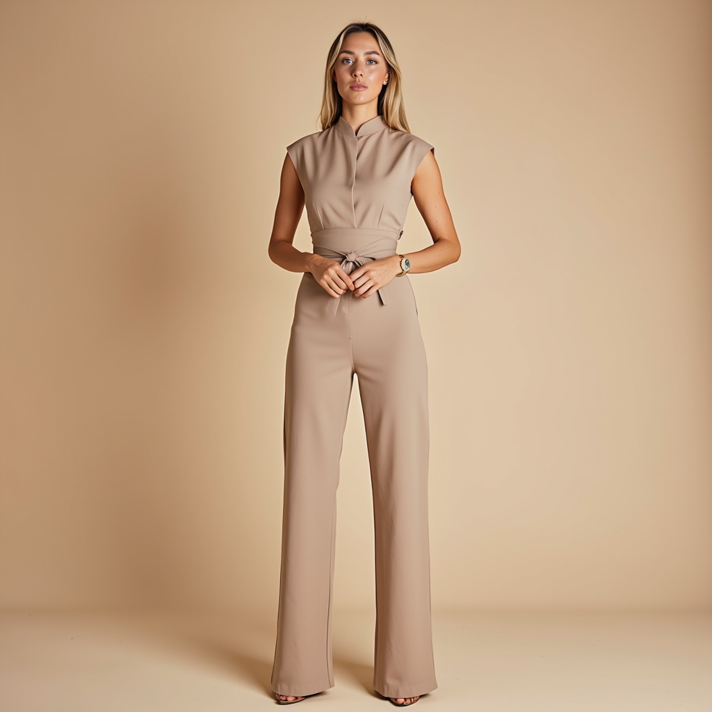 Women’s Sleeveless Jumpsuit | Clean Design
