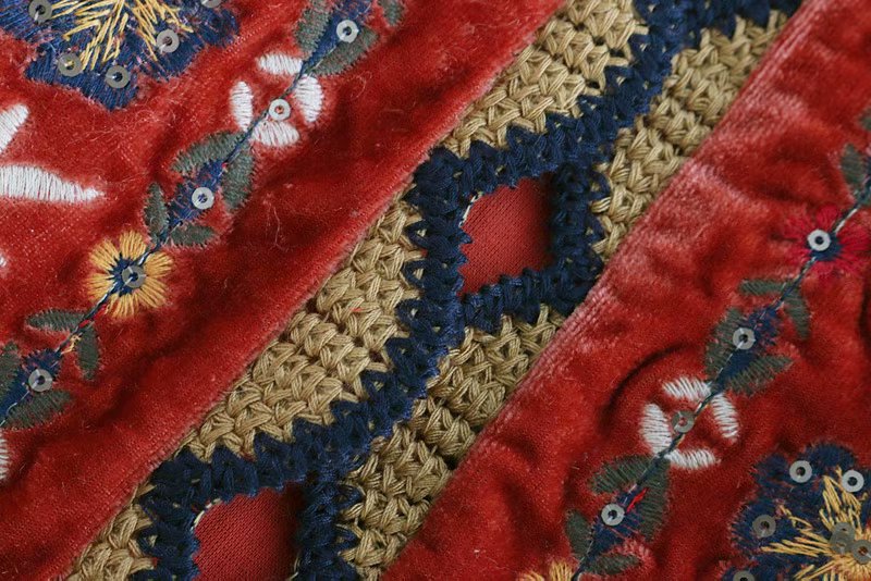 Women's Boho Waistcoat with Floral Design and Soft Texture