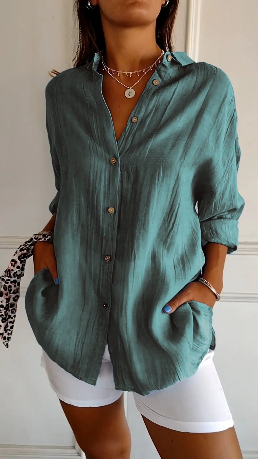 Women’s Button-Down Shirt | Clean Design