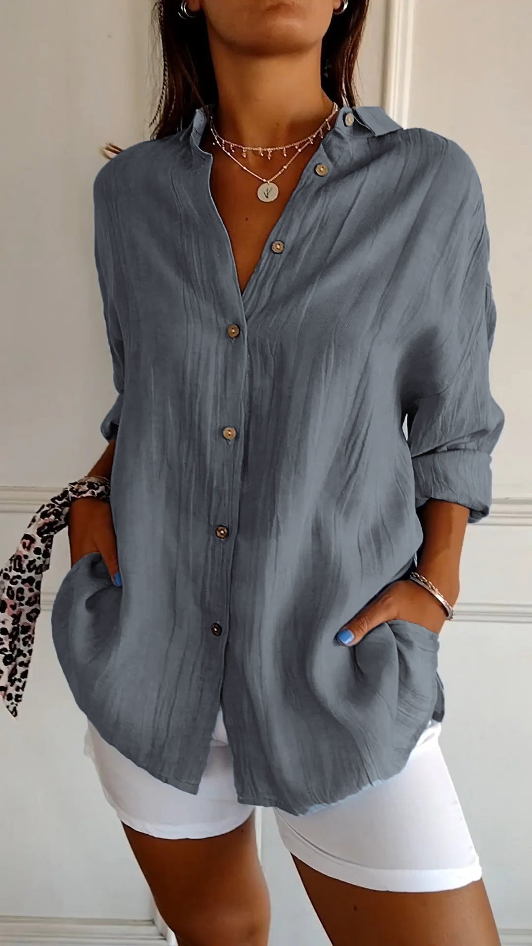 Women’s Button-Down Shirt | Clean Design