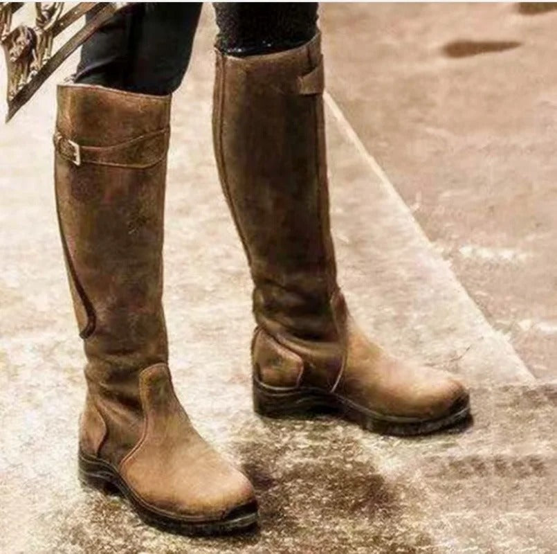 Women’s Knee-High Boots | Buckle Detail