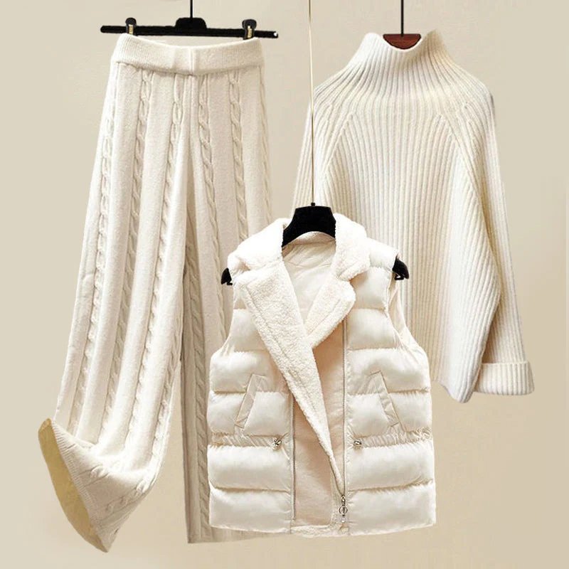 Women's Three-Piece Set with Soft Fabric and Versatile Style