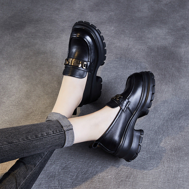 Women’s Platform Loafers | Chain Detail